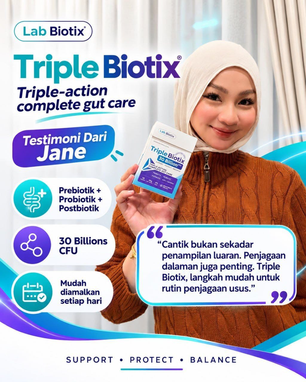 Ustaz dan selebriti pilih Triple Biotix