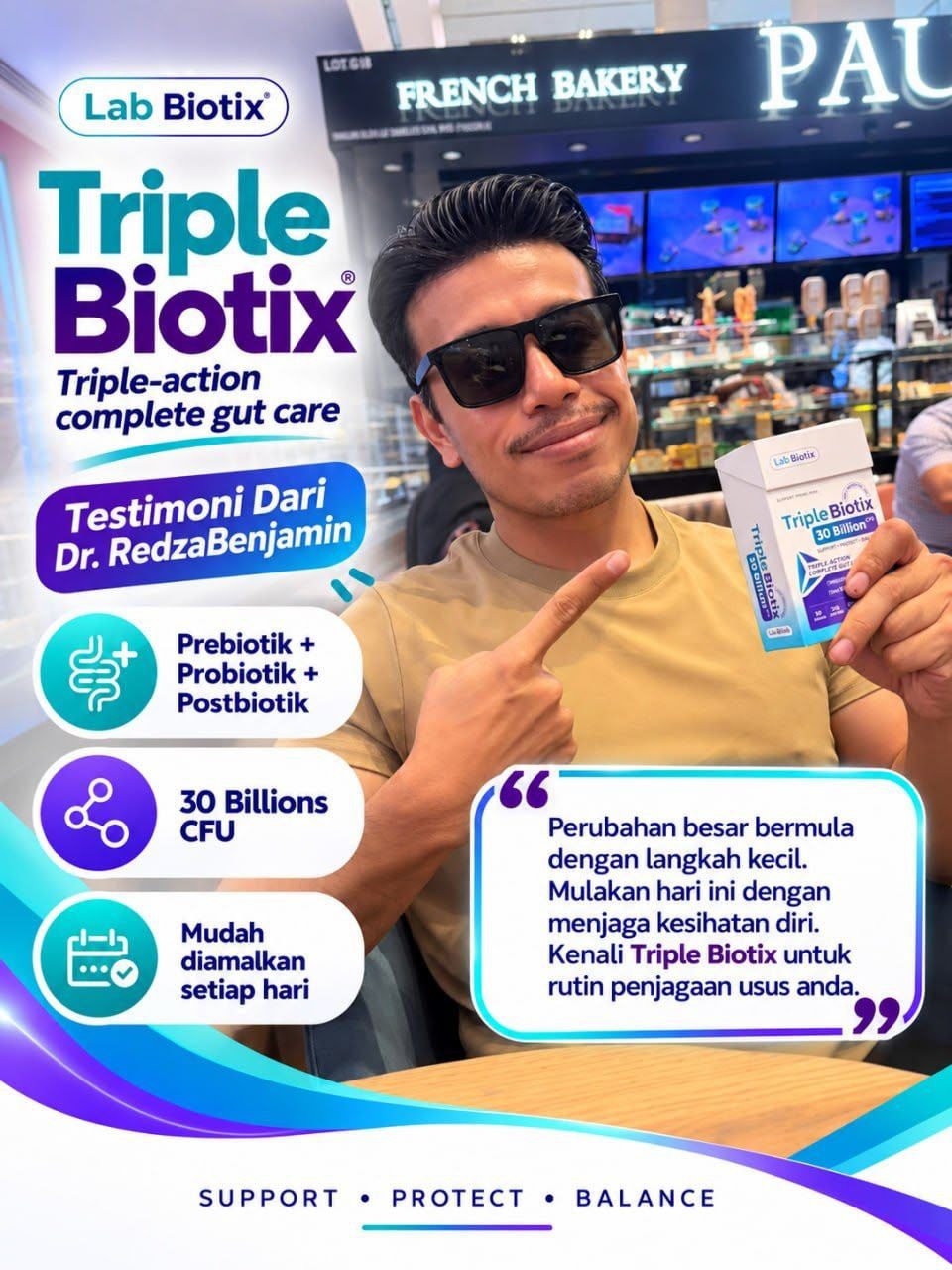 Doktor pakar syorkan Triple Biotix